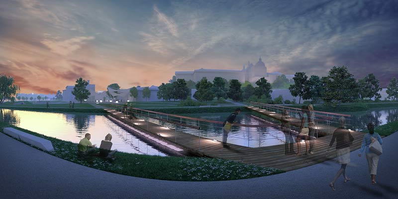 Garden Concept z Lublina - II miejsce w konkursie na koncepcję urbanistyczno – architektoniczną parku w Lublinie